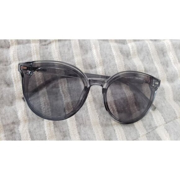?SOJOS Womens Shiny Black Classic Round Retro Vintage Large Frame Sunglasses main image 8